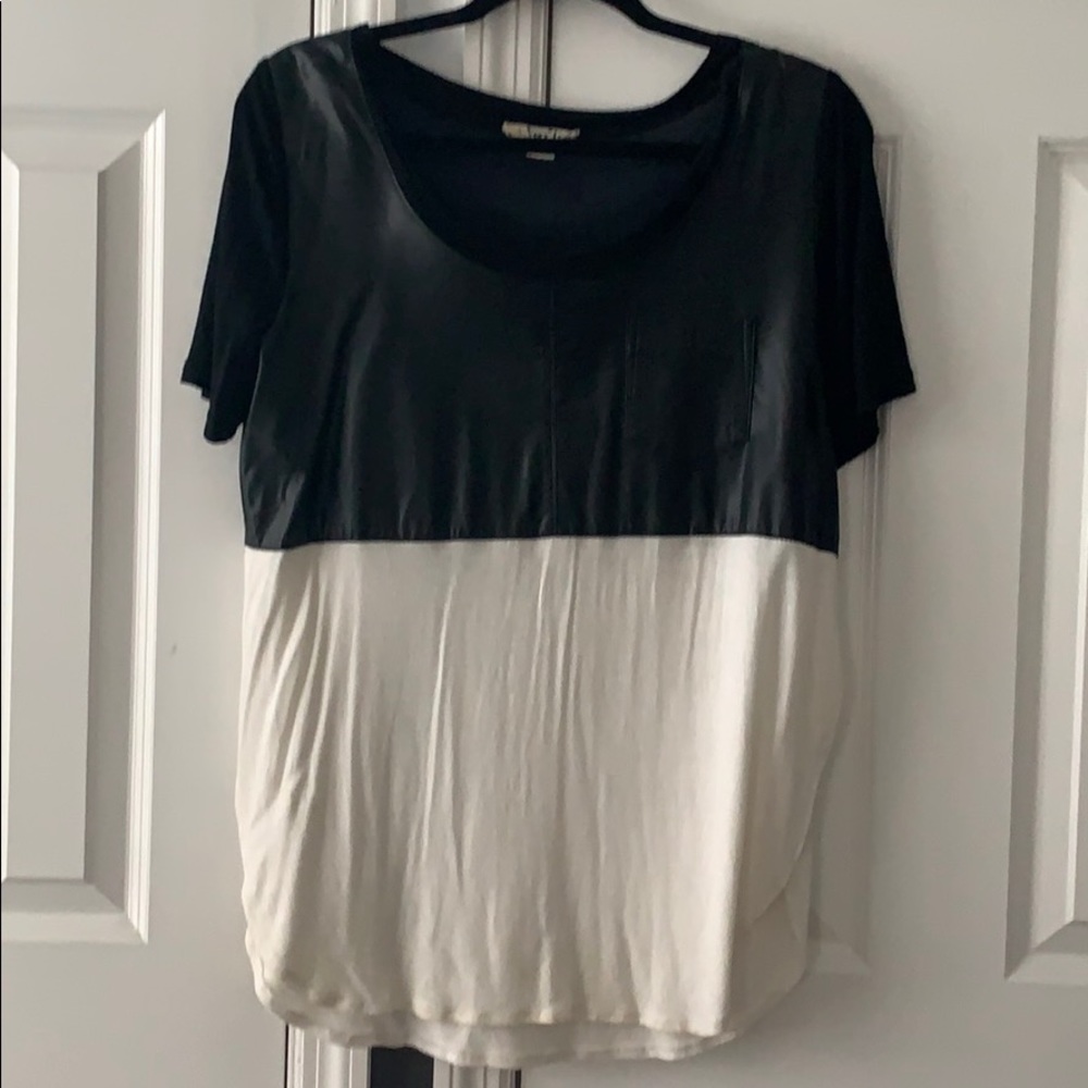 Leather t-shirt